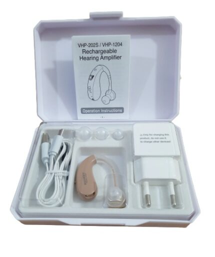 Rionet Rechargeable Hearing Aid Sound Amplifier BTE System Hearing Machine Japan Made