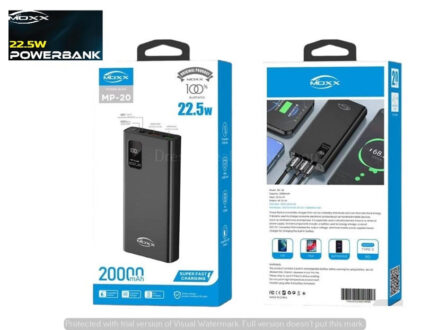 Moxx 20000 mah 22.5w fast Charging Power bank with Display (MP-20)